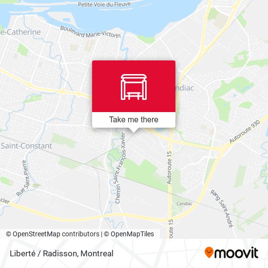 Liberté / Radisson map