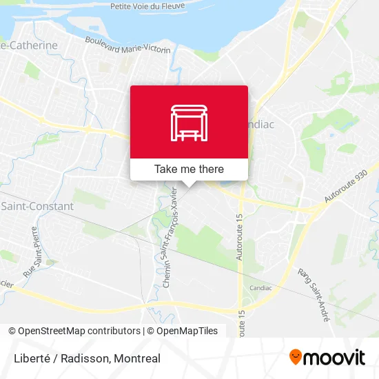 Liberté / Radisson map