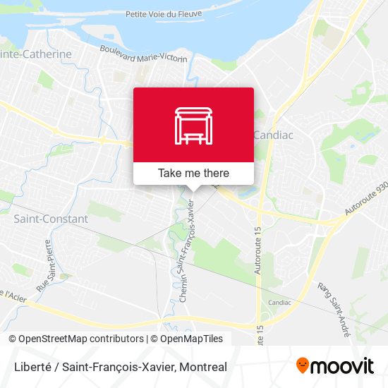 Liberté / Saint-François-Xavier map