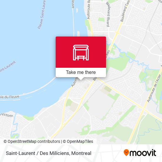 Saint-Laurent / Des Miliciens map