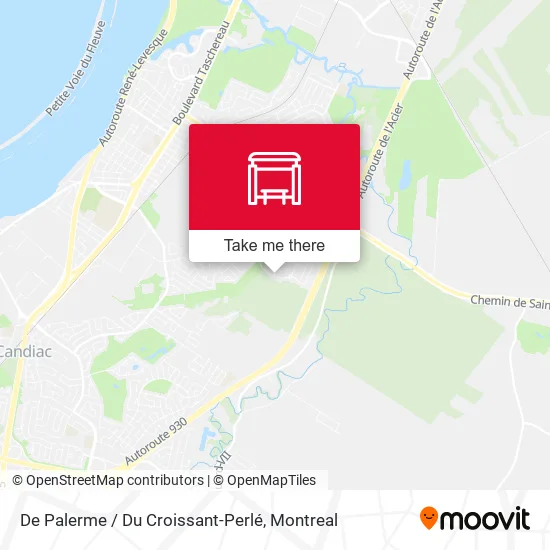 De Palerme / Du Croissant-Perlé map