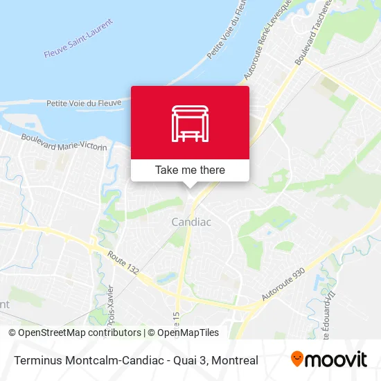Terminus Montcalm-Candiac - Quai 3 map