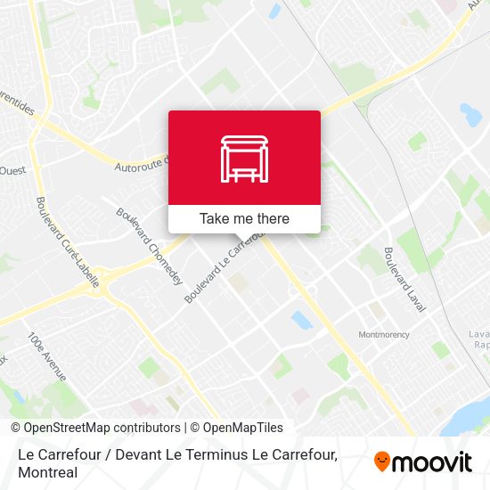 Le Carrefour / Devant Le Terminus Le Carrefour map