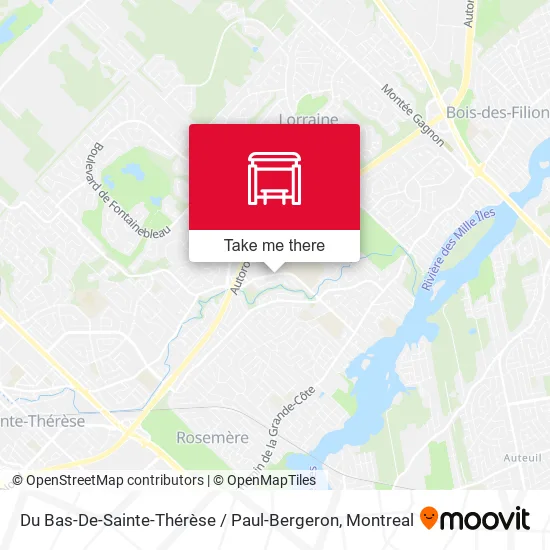 Du Bas-De-Sainte-Thérèse / Paul-Bergeron map