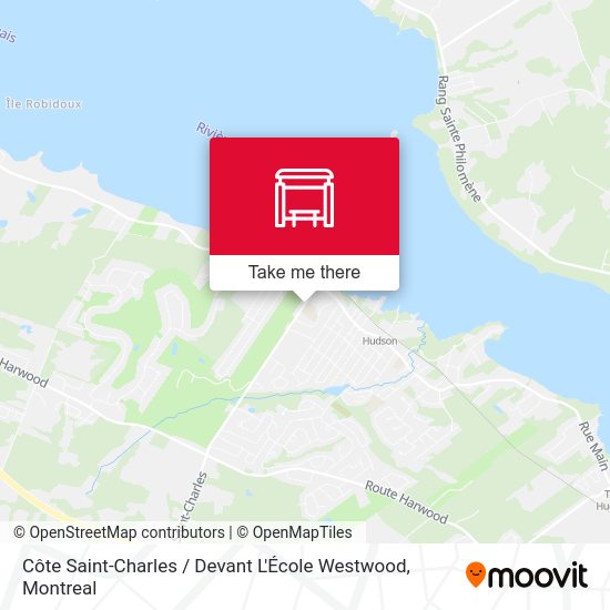 Côte Saint-Charles / Devant L'École Westwood map