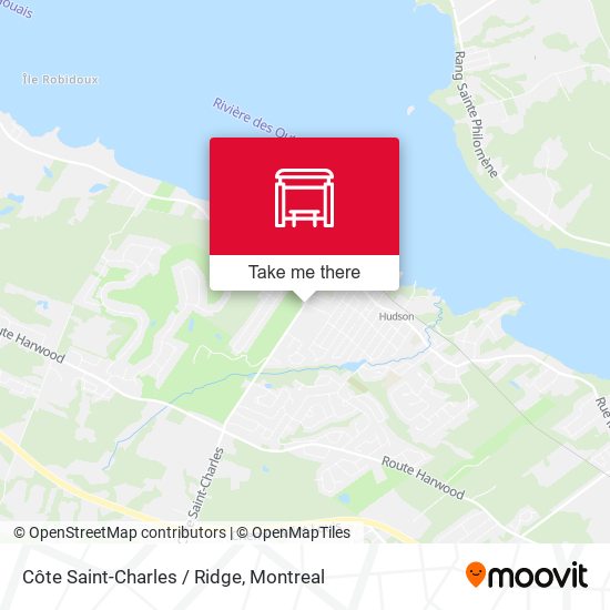 Côte Saint-Charles / Ridge map