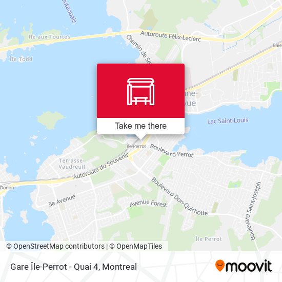 Gare Île-Perrot - Quai 4 map