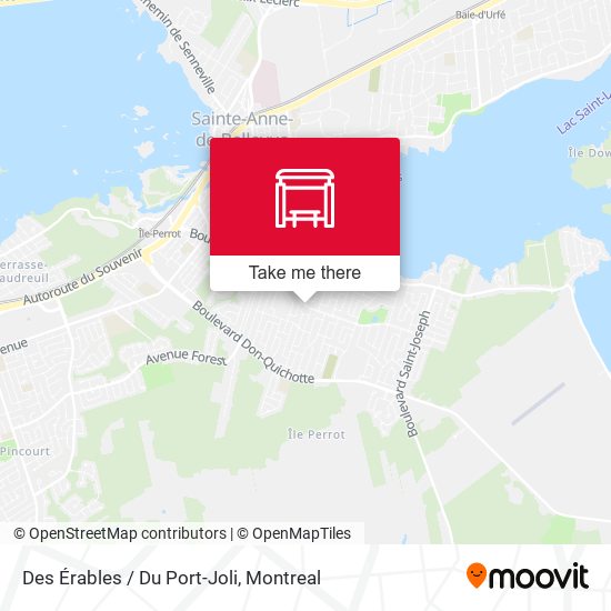 Des Érables / Du Port-Joli map
