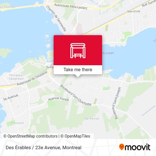 Des Érables / 23e Avenue map