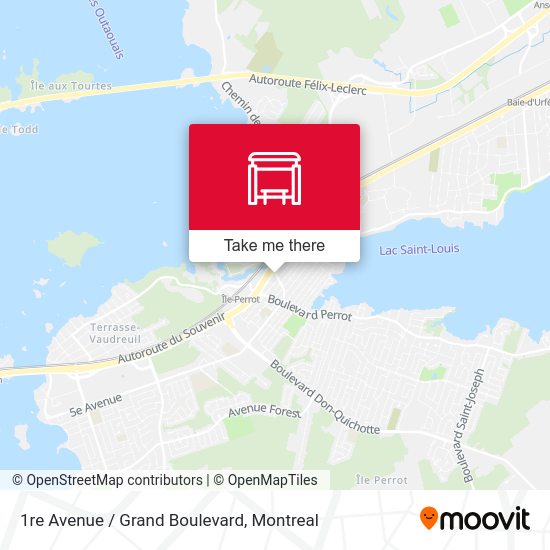 1re Avenue / Grand Boulevard map