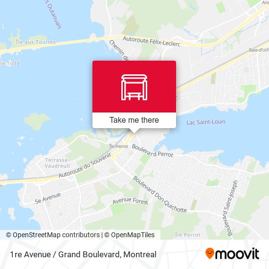 1re Avenue / Grand Boulevard map