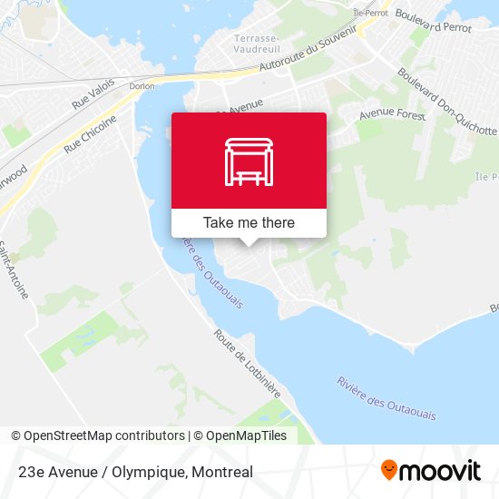 23e Avenue / Olympique map