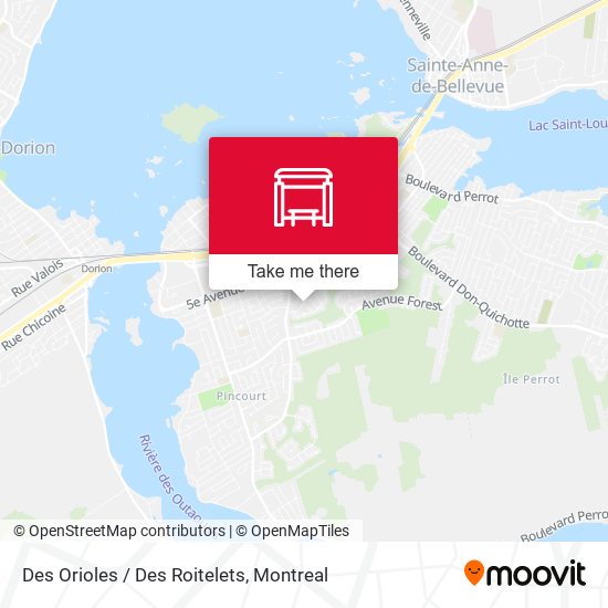 Des Orioles / Des Roitelets map