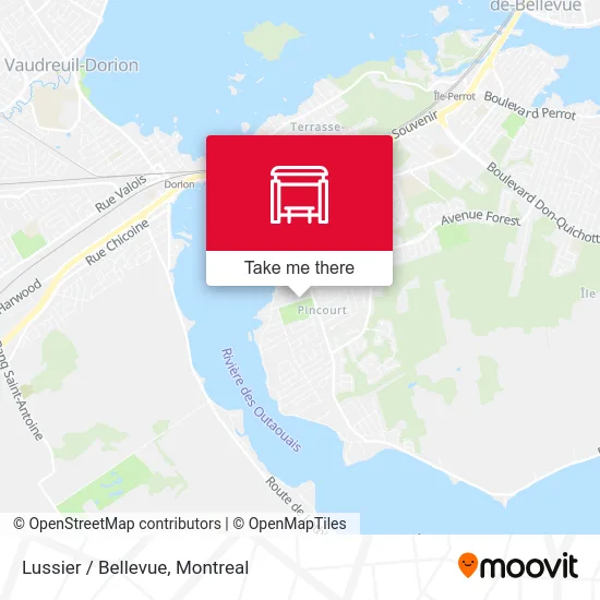 Lussier / Bellevue map