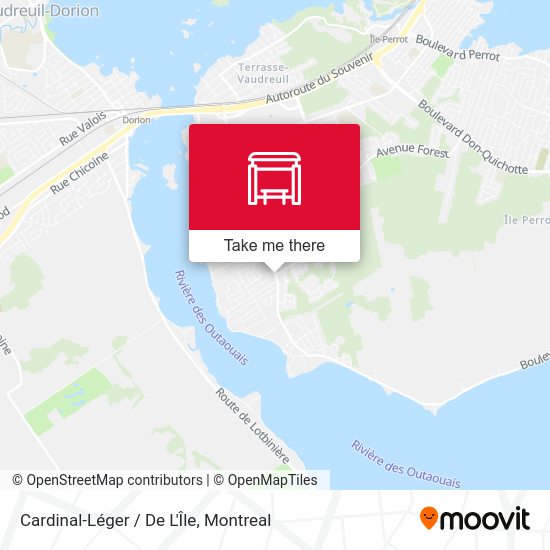 Cardinal-Léger / De L'Île map