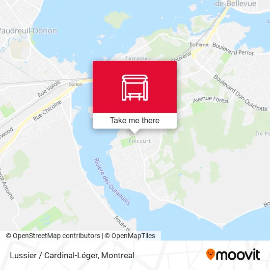 Lussier / Cardinal-Léger map