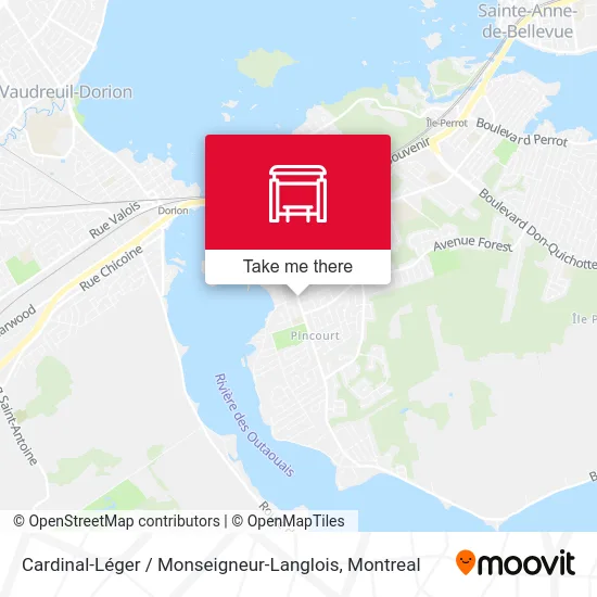 Cardinal-Léger / Monseigneur-Langlois map