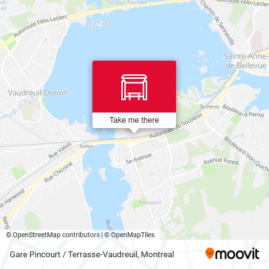 Gare Pincourt / Terrasse-Vaudreuil map