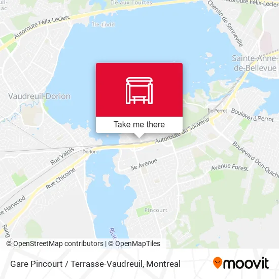 Gare Pincourt / Terrasse-Vaudreuil map