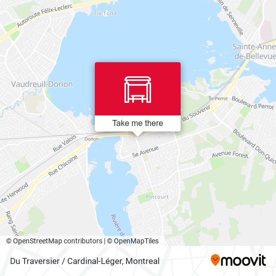 Du Traversier / Cardinal-Léger map