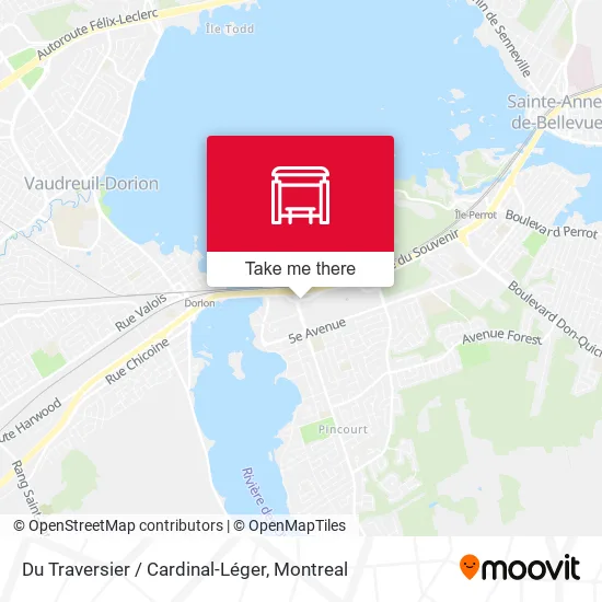 Du Traversier / Cardinal-Léger map