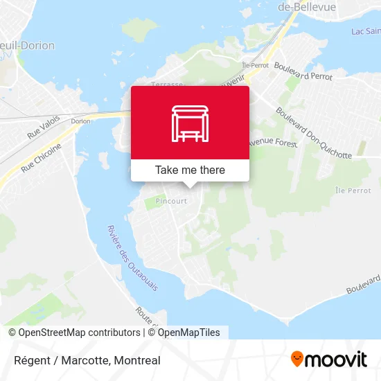 Régent / Marcotte map