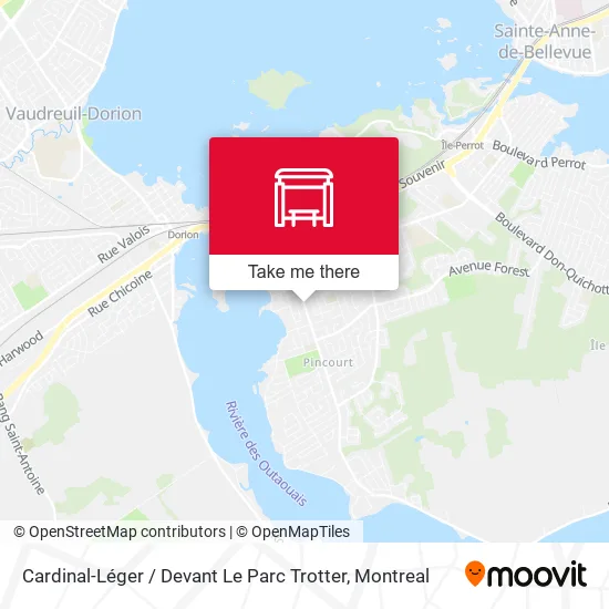 Cardinal-Léger / Devant Le Parc Trotter map