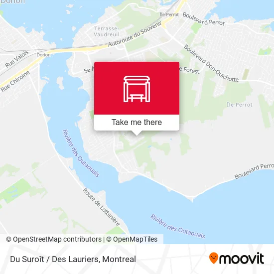 Du Suroît / Des Lauriers map