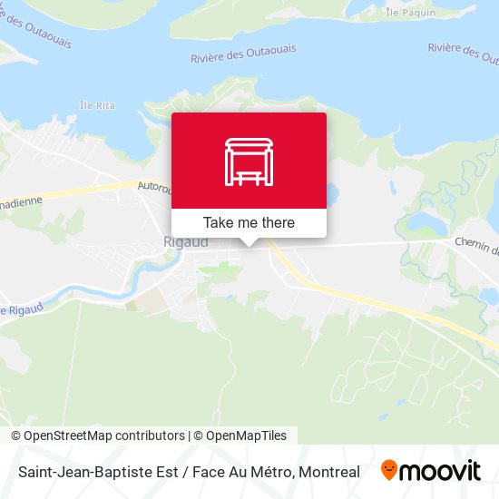 Saint-Jean-Baptiste Est / Face Au Métro map