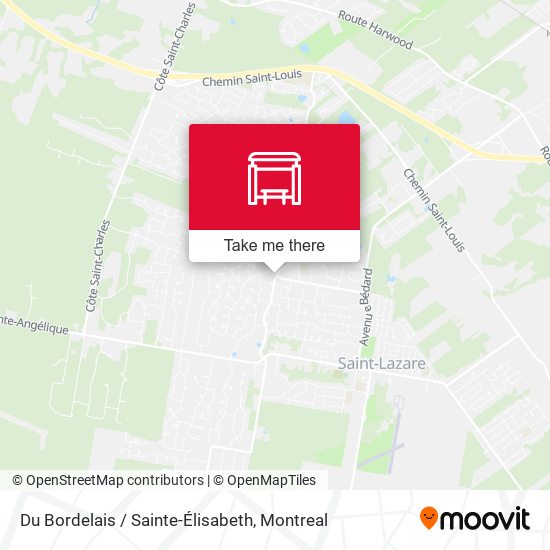 Du Bordelais / Sainte-Élisabeth map