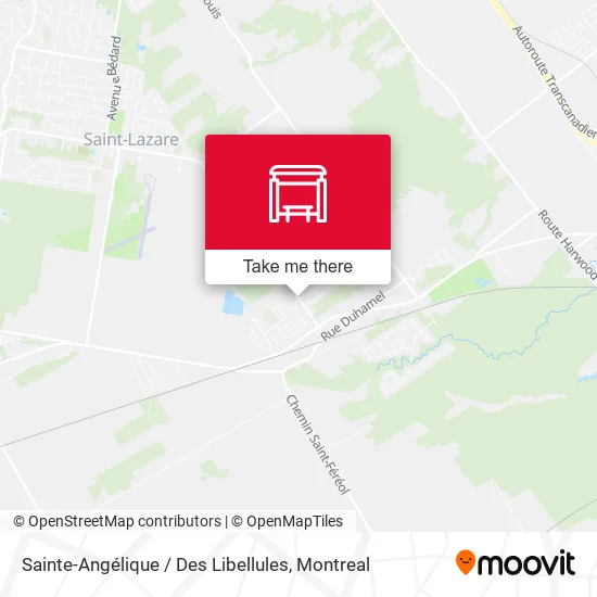 Sainte-Angélique / Des Libellules map