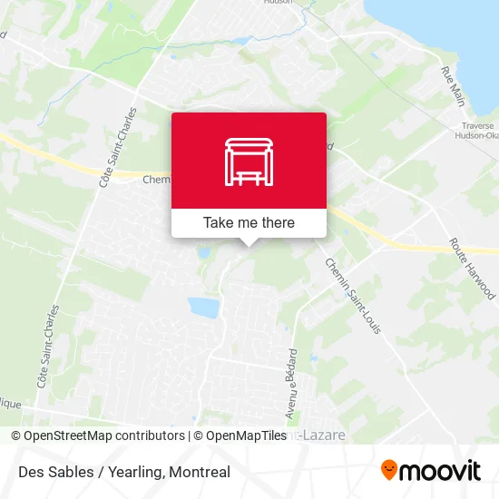 Des Sables / Yearling map