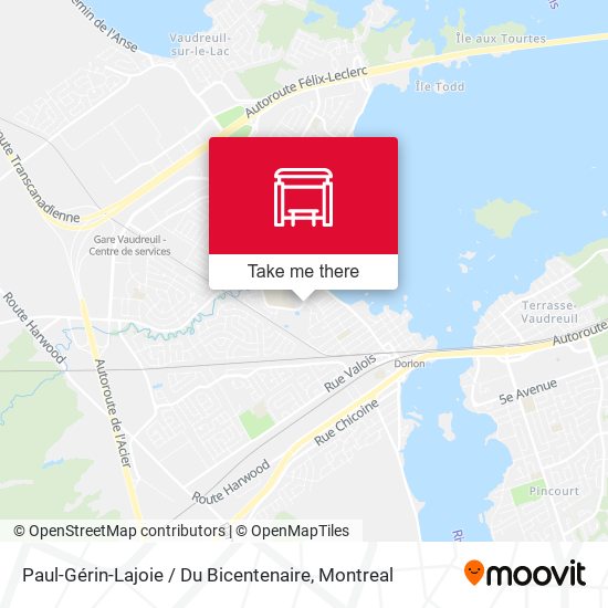 Paul-Gérin-Lajoie / Du Bicentenaire map