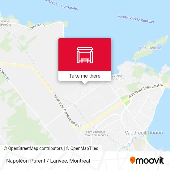 Napoléon-Parent / Larivée map