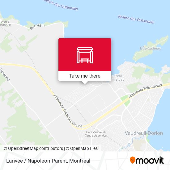 Larivée / Napoléon-Parent map
