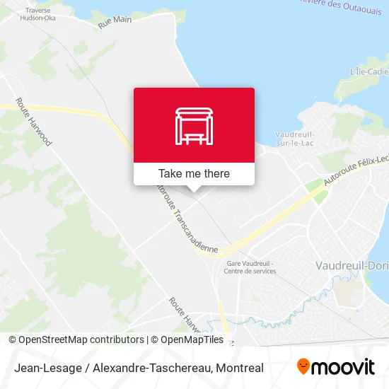 Jean-Lesage / Alexandre-Taschereau map