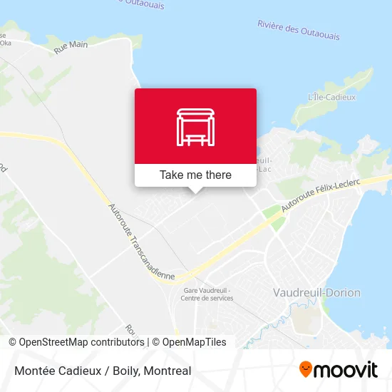 Montée Cadieux / Boily map