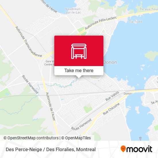 Des Perce-Neige / Des Floralies map