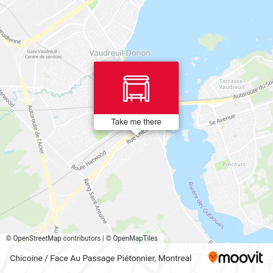 Chicoine / Face Au Passage Piétonnier map