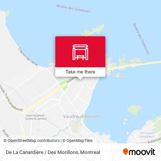 De La Canardière / Des Morillons map