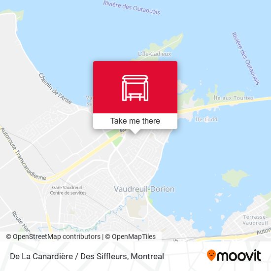 De La Canardière / Des Siffleurs map