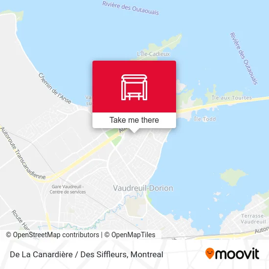 De La Canardière / Des Siffleurs map