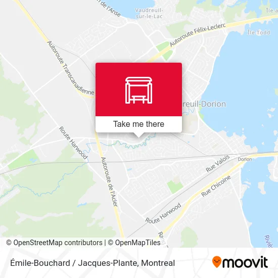 Émile-Bouchard / Jacques-Plante map