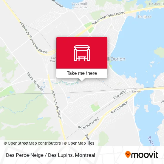 Des Perce-Neige / Des Lupins map