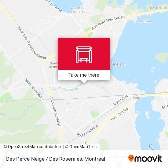 Des Perce-Neige / Des Roseraies map