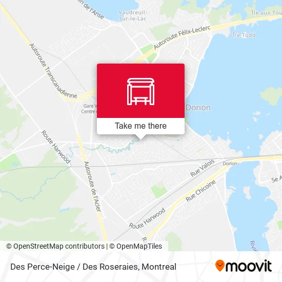 Des Perce-Neige / Des Roseraies map