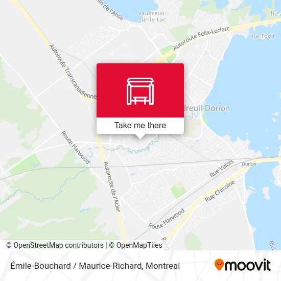 Émile-Bouchard / Maurice-Richard map