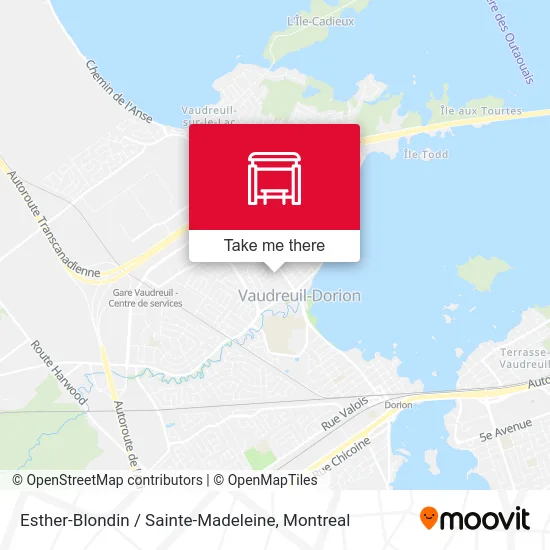 Esther-Blondin / Sainte-Madeleine map
