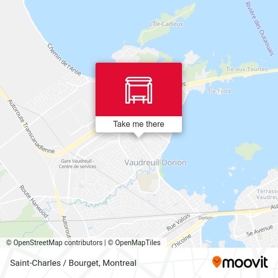 Saint-Charles / Bourget map