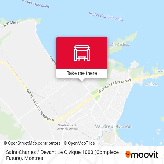 Saint-Charles / Devant Le Civique 1000 (Complexe Future) map